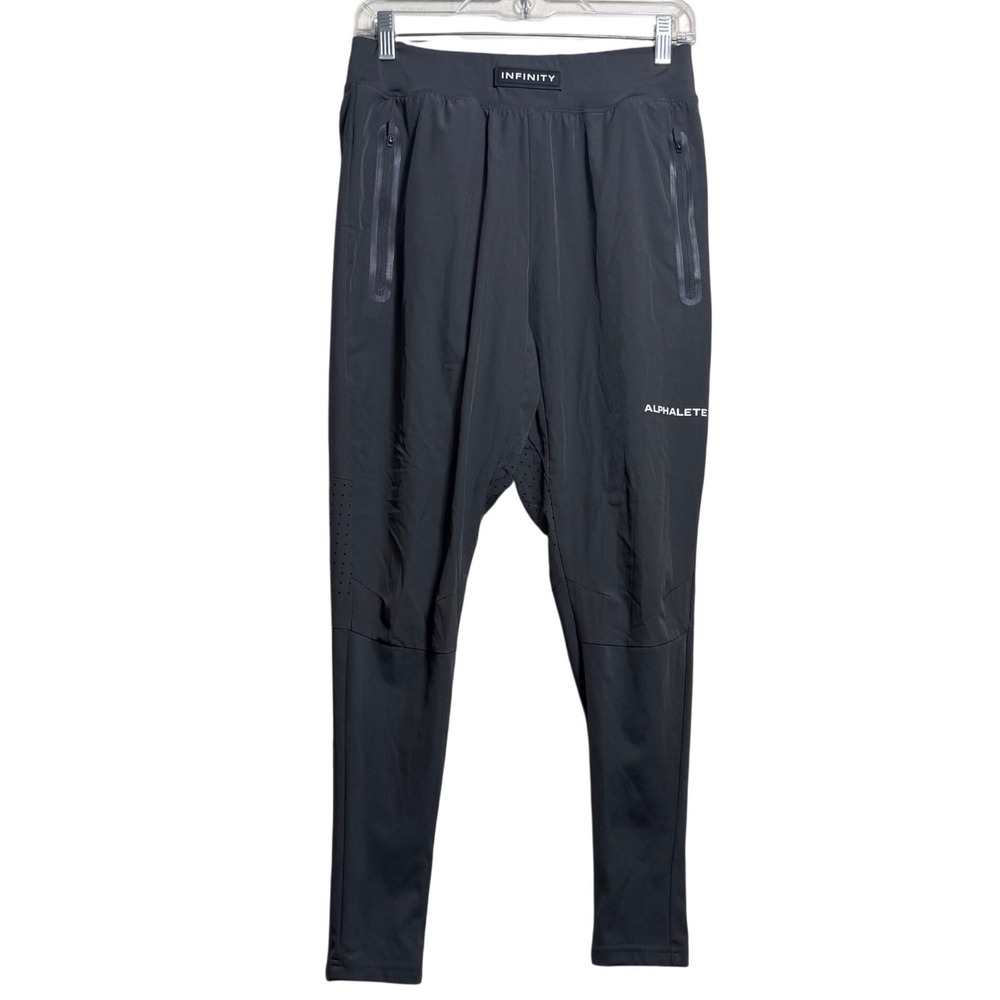 Alphalete Infinity Joggers Mens Small Dark Gray Tapered Athletic Training Pants